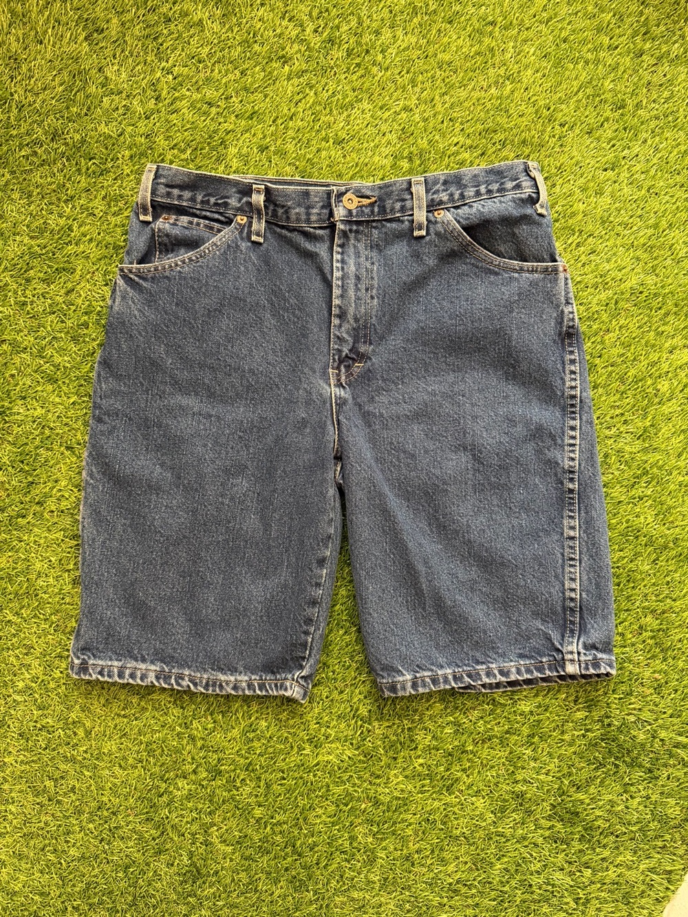 Dickies blue Jean shorts dark wash
